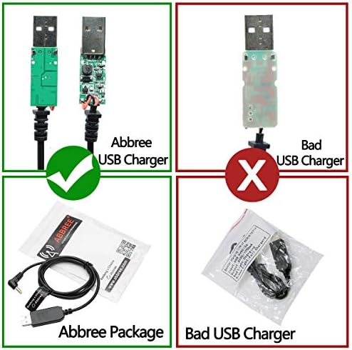 USB kabel za punjač Baofeng 2,5 mm (indikatorsko svjetlo žarulja za dip radio BaoFeng UV-5R UV-82 BF-F8HP UV-82HP UV-5X3 UV-5RE kapacitetom