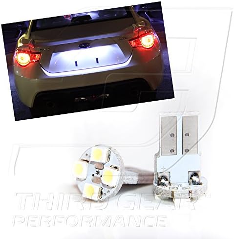 TGP T10 White 4 LED SMD registarske pločice SPGE SALE SALE PAIR 2008-2013 Kompatibilno s Infiniti EX35