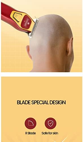 Fzzdp moćni profesionalni trimer za kosu muškarci 0 mm električni klip za punjenje brijačnica za brijač za brijač za brijanje za brijanje