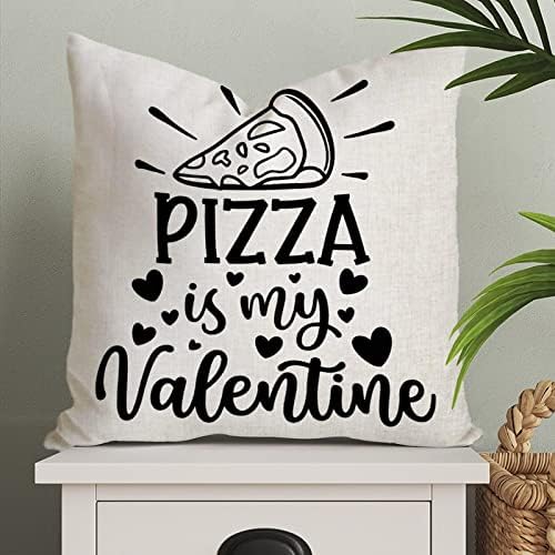 Pizza je moj jastuk za jastuk za bacanje Valentina Valentinovo Romantični jastuk kućišta za vjenčanje zaručnika Obiteljski poklopac