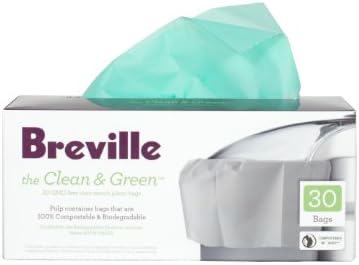 Breville BJE030 čista i zelena biorazgradiva kontejnerska torba za sokovnike