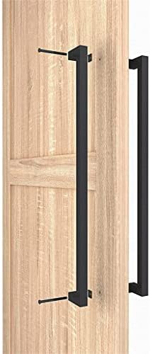 ZLXDP 24 teški dužnost ravnog oblika staje vrata push ručka ulaz komercijalna trgovina prednja drva drva staklena garaža 1 par