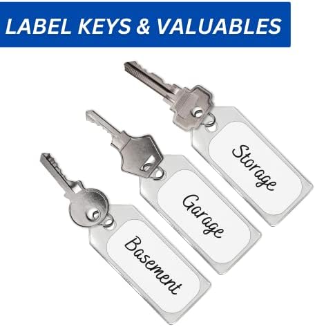 Fleksibilna oznaka od 100 pakiranja, vrhunske prozirne vinilne fleksibilne oznake za ključeve, naljepnice za ključeve za višekratnu