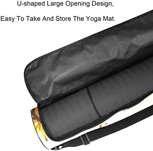 Laiyuhua Yoga Mat torba, dvostruka patentna torbica za joga teretana za žene i muškarce - glatke patentne zatvarače, veliki otvor u