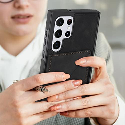 Futrola za telefon od PU kože od umjetne kože utori za držače kartica magnetska zaštitna futrola za knjige s preklopnim poklopcem za