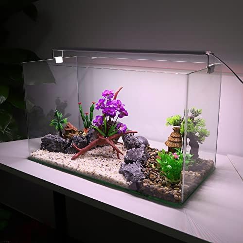 1pcs akvarijske plastične biljke drvo imitacija akvarijskih plastičnih biljaka ukras biljaka za akvarij ljubičasta 10,24