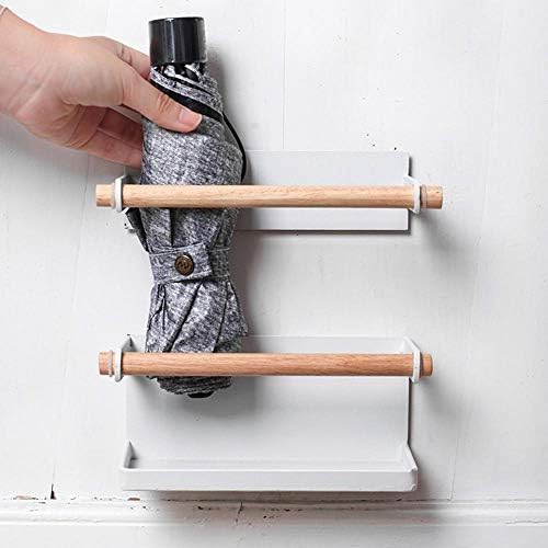 Razzum bijeli prijenosni zidni stalak za kišobran magnet magnet za odlaganje kišobrana polica za kućni urednik držač kišobrana kišobran
