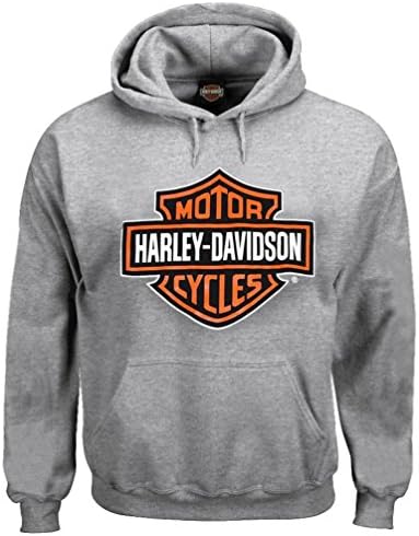 Harley-Davidson muška dukserica pulovera, kapuljača bara i štita, siva 30296627