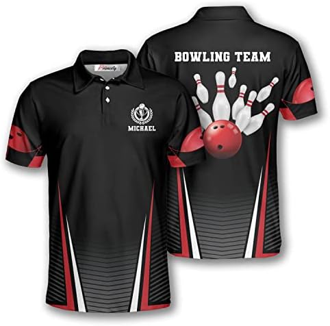 Primarne majice za kuglanje za muškarce, prilagođeni naziv i teamname dresovi za kuglanje, personalizirane kuglačke polo majice