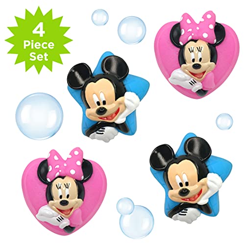 Set igračaka za prskanje od Mikija i Minnie za zabavno kupanje djece, svijetloplava/ružičasta, 4 komada