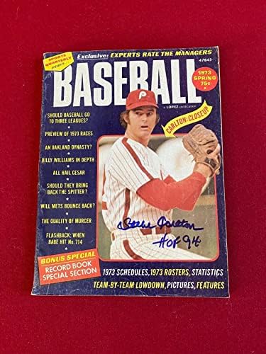 1973, Steve Carlton, časopis Baseball s autogramom, A.M. - Časopisi s autogramima