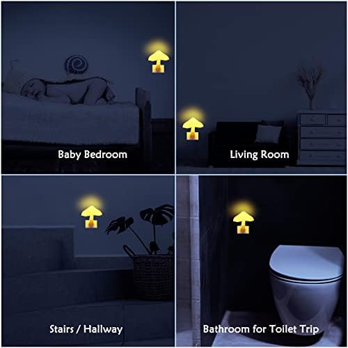 LED noćno svjetlo za odrasle - [3 pakiranja] plug-in svjetiljka za 7 promjenjivih boja, Mini krevet iz snova, slatko šareno noćno svjetlo