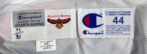1998-99 Atlanta Hawks Igra izdana Black Warm Up jakna 44 DP40942 - NBA igra se koristila
