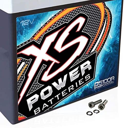 XS Power D5100R XS serija 12V 3,100 AMP AGM Visoka izlazna baterija s M6 terminalnim vijkom