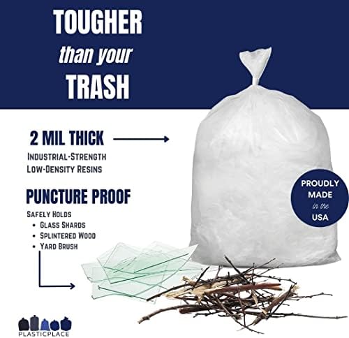 Plastične obloge za kante za smeće od 95-96 galona od 9 mil. mil. mil. mil. prozirne vreće za smeće za teške uvjete rada od 61 mil.