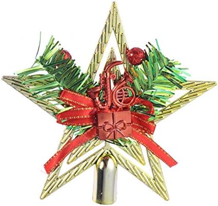 Okrug za božićno drvce Zvijezda Ornament šuplje peto- Stupanj privjesak za zvijezde božićna zvijezda zvijezda snježna pahuljica Topper