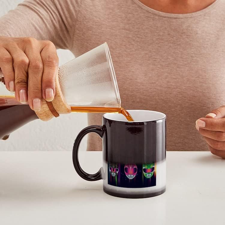 Cafepress Power Rangers kaciga ikone keramičke boje za promjenu šalice kave, šalica čaja 11 oz