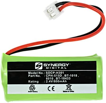 Synergy Digital bežična baterija telefona - Zamjena za Casio GP55AAAH2BMJ bežični telefonska baterija