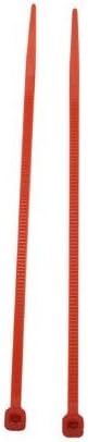 Ailisi najlon kabel Zip Veza samo zaključavanja boje duboko crvena 6 x 0,1 pakiranje od 100