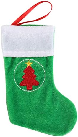 3pcs mini božićne čarape držači božićnog posuđa viseće čarape za slatkiše ukras božićnog drvca blagdanski pribor za božićne zabave