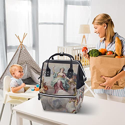 Oslikavanje stropa svježi gornji peleni torbe torbica mama ruksak veliki kapacitet pelena torba za njegu za njegu bebe