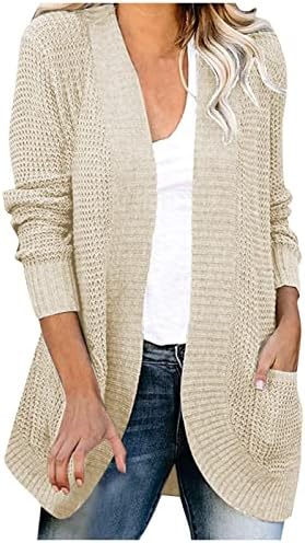 Yutanralni kardigan džemperi za žene casual labave modne pletenice Preveliki džemperi jakne otvorene prednje ugodne košulje dugih rukava