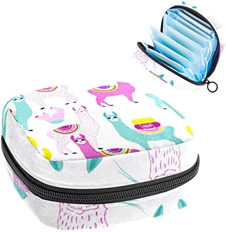 Torba sanitarne salvete, alpaca bijela lama prijenosna menstrualna jastučka torba za tinejdžerke trgovine panty obloge tamponi sanitarni