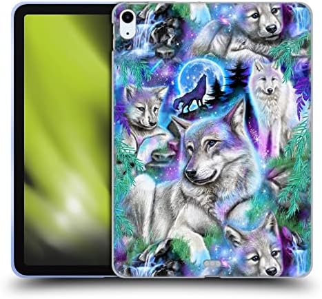 Dizajn glavnih slučajeva Službeno licencirana Sheena Pike Daydream Galaxy Wolves Animals Animals Soft Gel CASE Kompatibilno s Apple