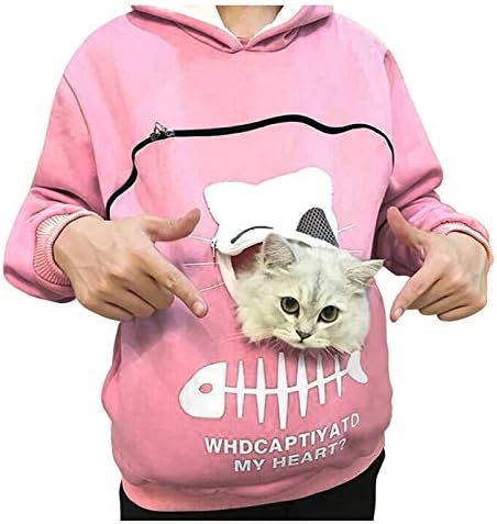 GyouWnll za kućne ljubimce Hoodie mačića print mačja vreća džemper mačja mačja hoodie kenguroo torba sveučilište kapuljača za pseće