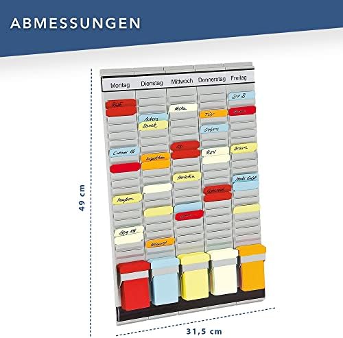 Franken PV1 T-Card Office Planer s njemačkim naslovima 31,5 x 49 cm 20 predmeta