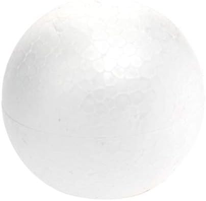 BESTYARD BINTAGE DECOR 10PCS 6CM zanatske pjenaste kuglice Bijela polistirena glatka za umjetnost i zanatske kuglice okrugle pjene