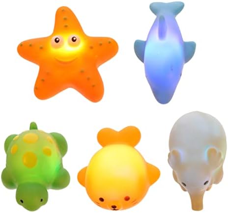 Toyandona 5pcs igračke za kupanje tuš kupka igračka boja za promjenu igračaka za kupanje kreativna dječja igračka kadeka lagana igračka