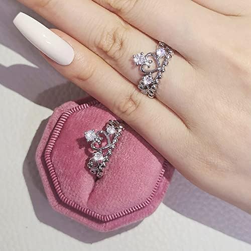 Vintage prstenovi za žene su lagani, snažno pojednostavljeni krunom u Europi, a tvornica kreativnog dizajna isporučuje Ženske kratke