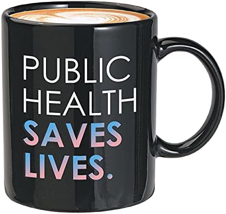 Zagrljaj s mjehurićima šalica za kavu medicinske sestre za javno zdravstvo-javno zdravstvo spašava živote-bolnička zdravstvena zaštita