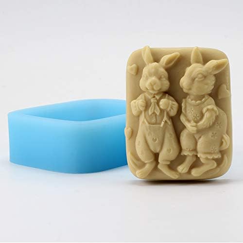 Nicole prirodni sapun ručno izrađen silikonski kalup za ljubitelje zečjeg uzorka obrt smola Glina kalup za čokoladne bombone