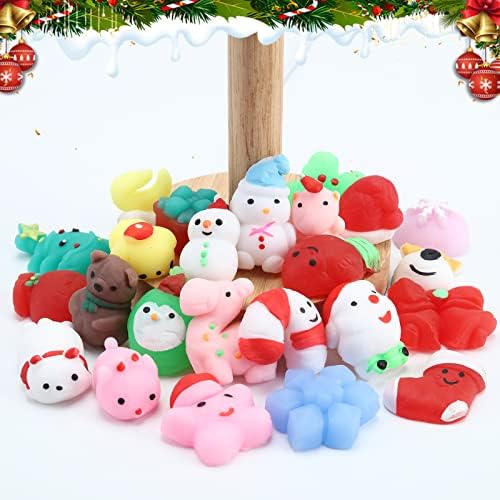 Božićni adventski kalendar za 2022. godinu s igračkama Mochi, 24 kom Božićni adventski kalendar odbrojavanja s mekim igračkama Mochi