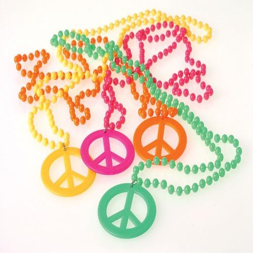 Američke ogrlice od igračaka sa znakom mira kostim