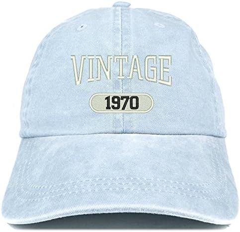 Trgovačka trgovina odjeće Vintage 1970. vezena 53. rođendan mekana kruna oprana pamučna kapu