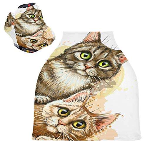 Slatke mačke prekrivači za dječje autosjedalice - Kolica za njegu i dojenje kolica, prekrivači za dojenje, višenamjenski nadstrešnica