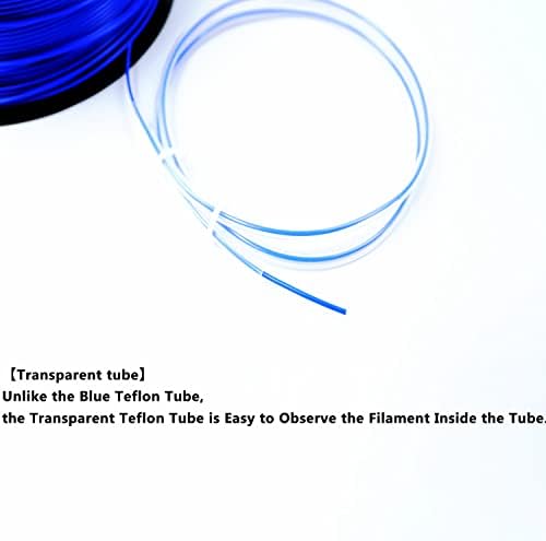 Stubotar PTFE teflonska cijev 3 metra/ 10ft 2 mm id x 4 mm OD za 1,75 filament Bowden 3D pisač - Clear Teflon Tube + PTFE TEFLON CUBE