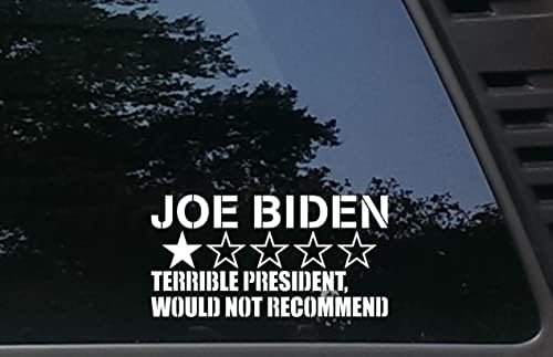 Joe Biden - Jedna zvijezda - strašni predsjednik ne bi preporučio - 7 1/4 x 3 3/4 naljepnica naljepnice vinil naljepnice/branika tvrda,