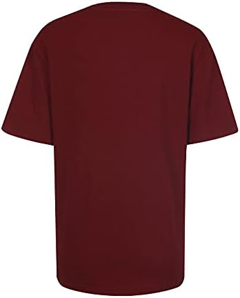 Ženske košulje s printom slova bluza s okruglim vratom majica kratkih rukava poklon slatke smiješne jesenske ljetne košulje 2023 9