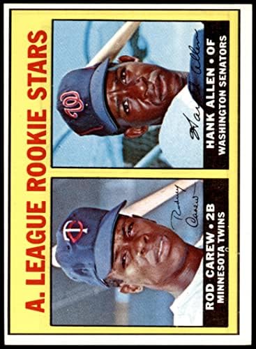 1967. Topps 569 A. L. Rookies Rod Carew/Hank Allen Minnesota Twins/Senatori Ex blizanci/senatori
