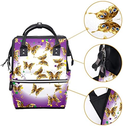 Guerotkr putovanja ruksak, vrećice pelena, vreća s ruksakom, zlatni leptiri cvjetni uzorak