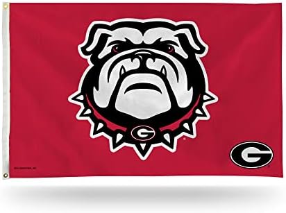 NCAA Georgia Bulldogs 3 'X 5' zastava natpisa - jednostrana - zatvoreni ili vanjski - dekor kuće koju je napravio Rico Industries