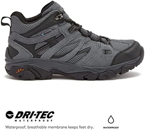 Hi-Tec Ravus WP Mid vodootporne planinarske čizme za muškarce, lagane prozračne cipele na otvorenom