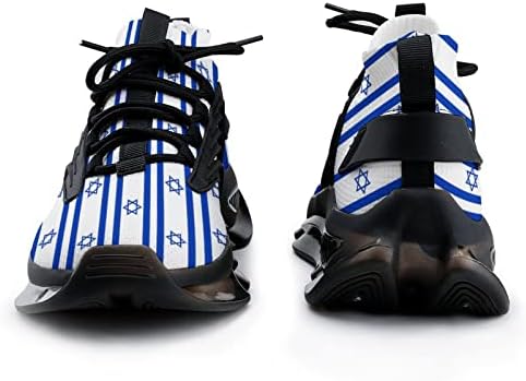 WeedKeycat Izraelska zastava u obliku muške sportske cipele Lagane modne atletske cipele