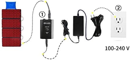 Pojedinačni dodatni set dijelova za ploču za terapiju crvenim svjetlom cijelog tijela, uključuju jedan adapter za napajanje s jednim