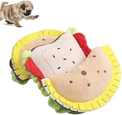 Agresivne škripave igračke za žvakanje za velike pse - igračka za pse za ježeve - Proizvodi oblika kruha za pseće mačje zubi plišni