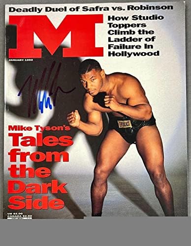 Mike Tajson potpisao je časopis u siječnju 1992. - boksački časopisi s autogramima
